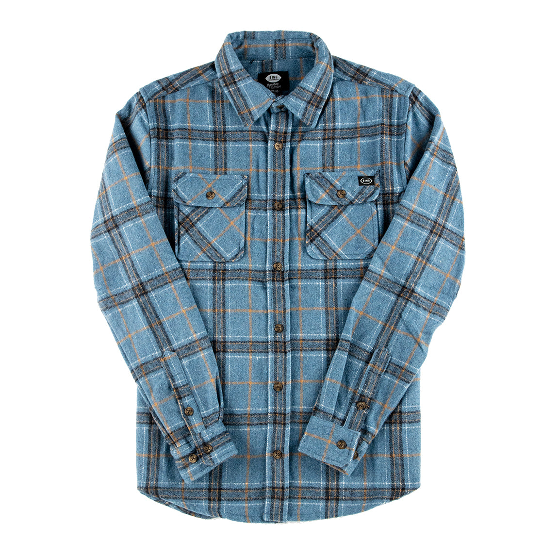 BING RENNER FLANNEL - BLUE - Bing Surfboards