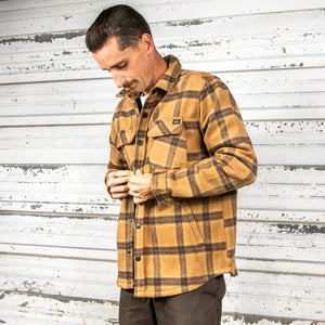 BING FORTE FLANNEL JACKET - BROWN