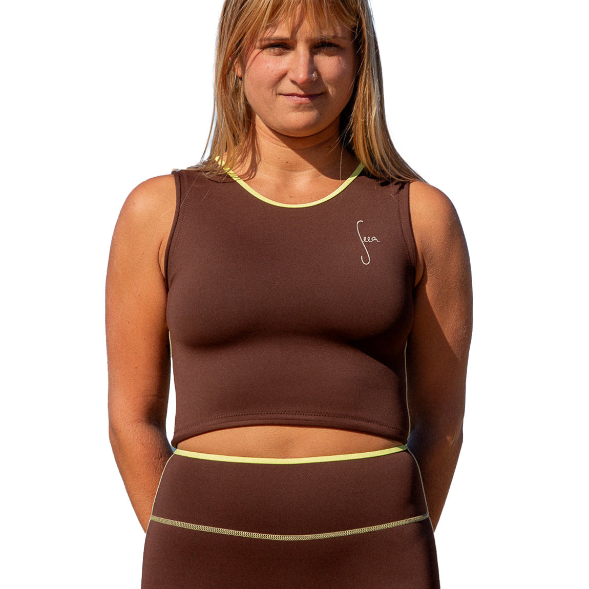 SEEA RAMONA TANK - CAPPUCCINO