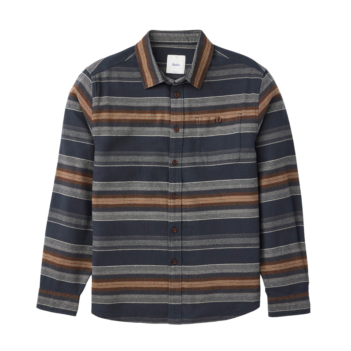 KATIN DEREK FLANNEL - BLK WASH