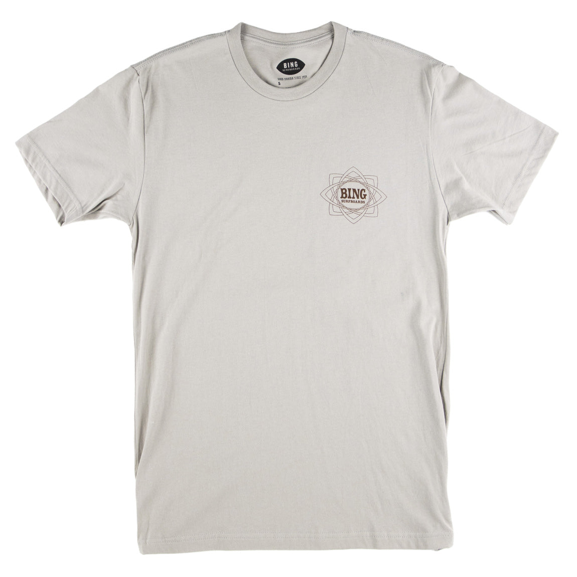 Mandala II Premium S/S T-Shirt - Light Grey - Bing Surfboards