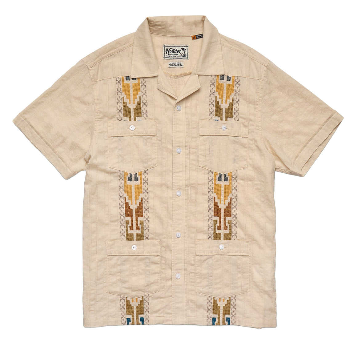 HOWLER GUAYABERA SHIRT - OATMEAL