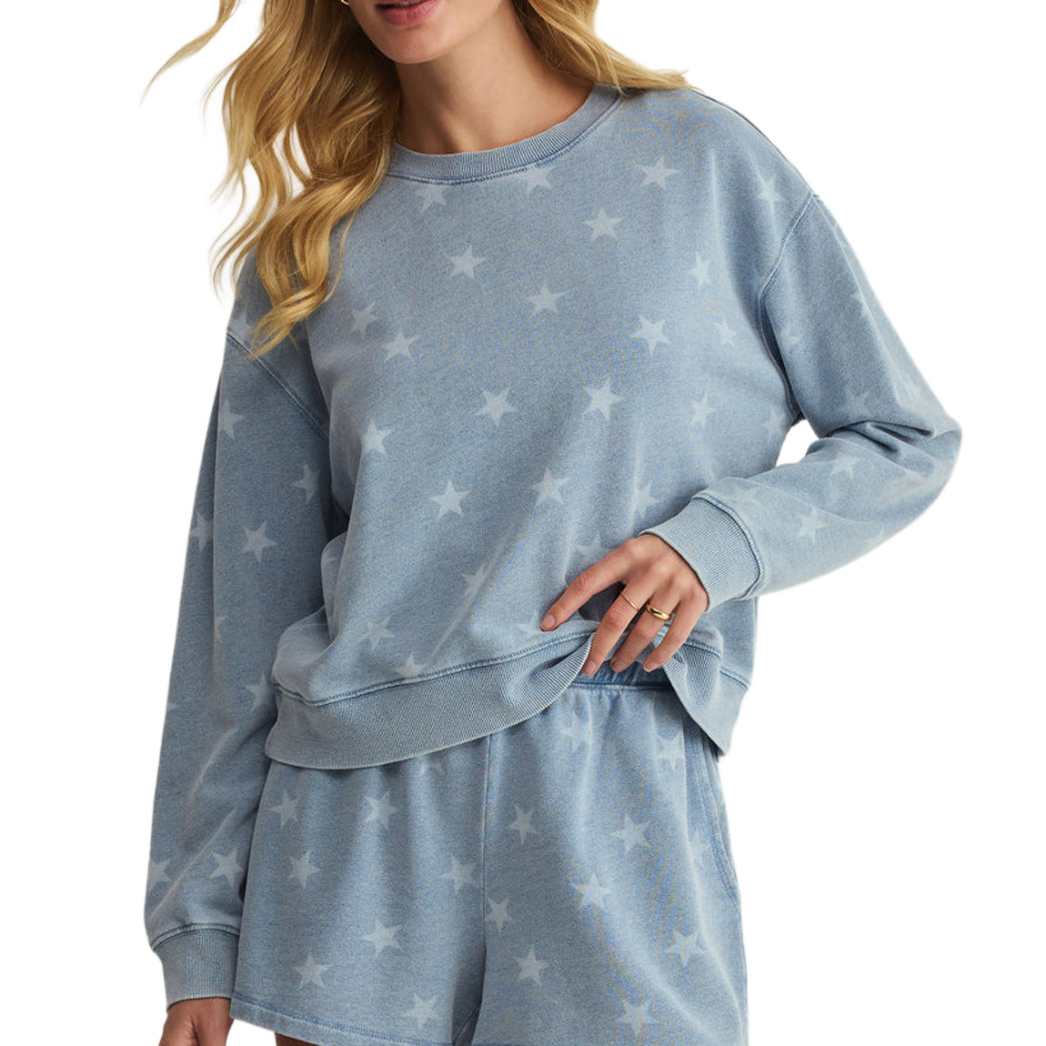 Z SUPPLY STARS SWEATSHIRT - INDIGO
