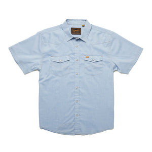 HOWLER BROS. H BAR SNAP SHIRT - BLUE OXFORD