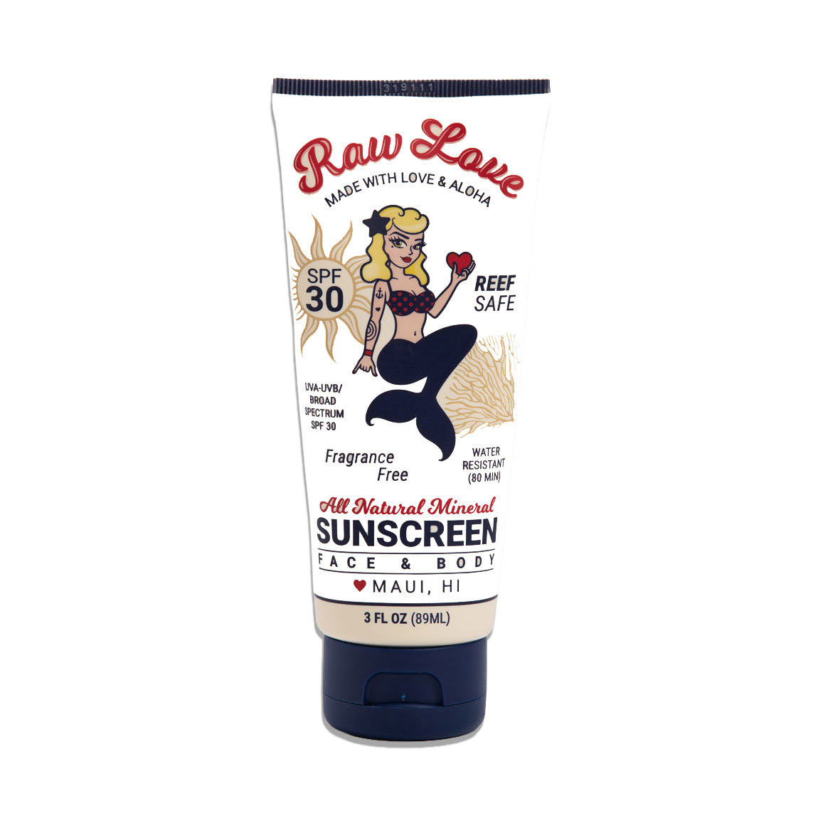 RAW LOVE SUNSCREEN - 3 OZ. TUBE - Bing Surfboards