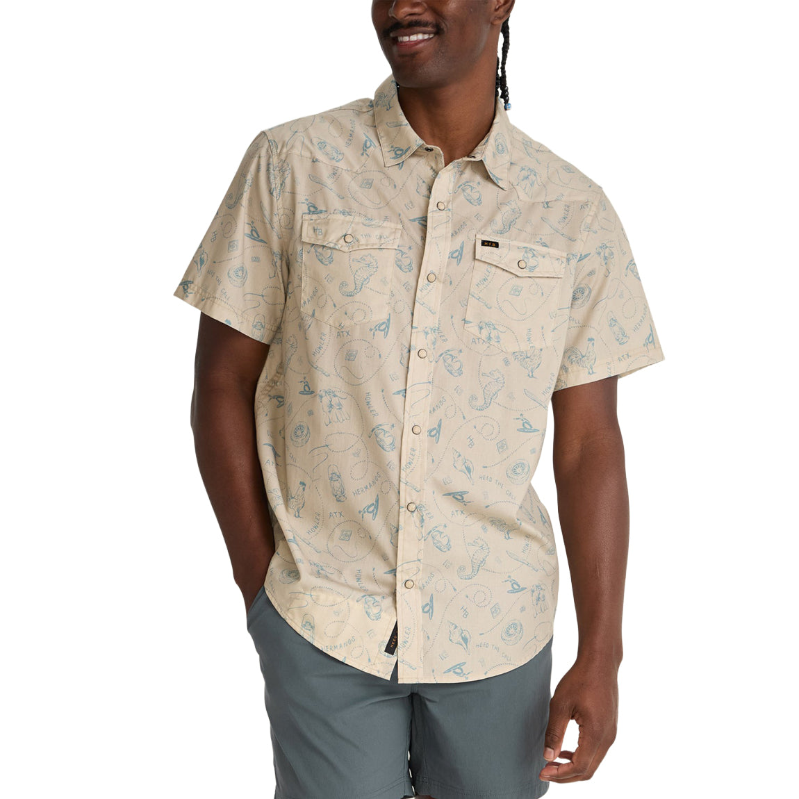 HOWLER SNAPSHIRT - SEA RODEO SAND