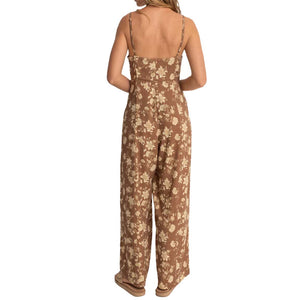 RHYTHM NOVA PAISLEY JUMPSUIT - CHOCOLATE