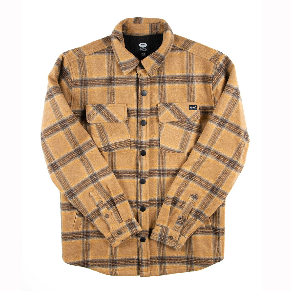 BING FORTE FLANNEL JACKET - BROWN