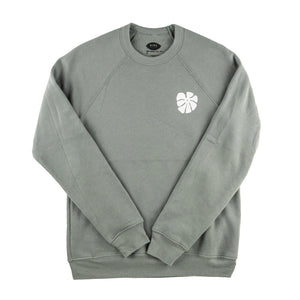FLOWER POWER Premium Crew Sweatshirt - Blue Storm