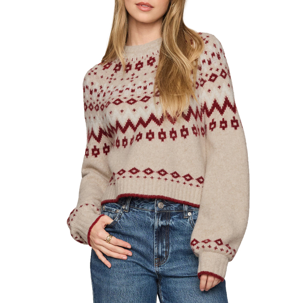 Z SUPPLY STRING THE LIGHTS SWEATER - HEATHER