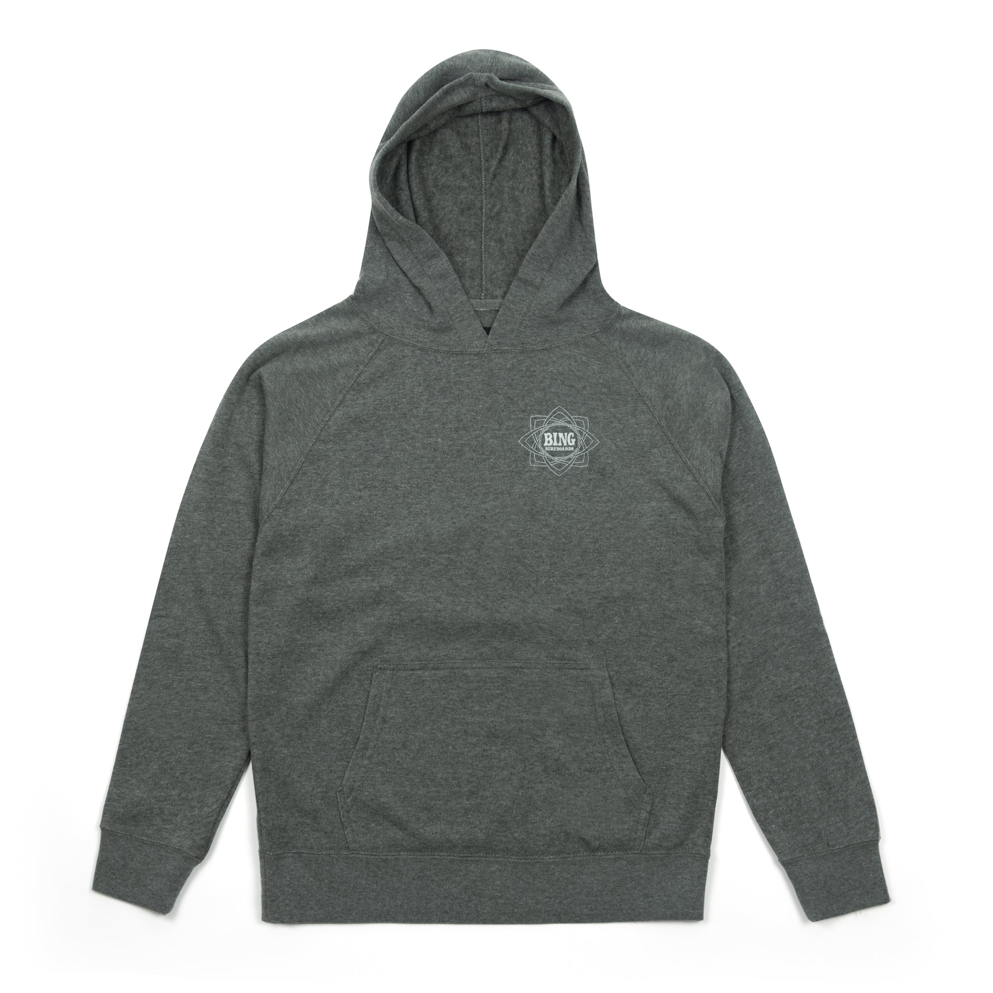 MANDALA II Kids Pullover Hooded Sweatshirt - Nickel Heather