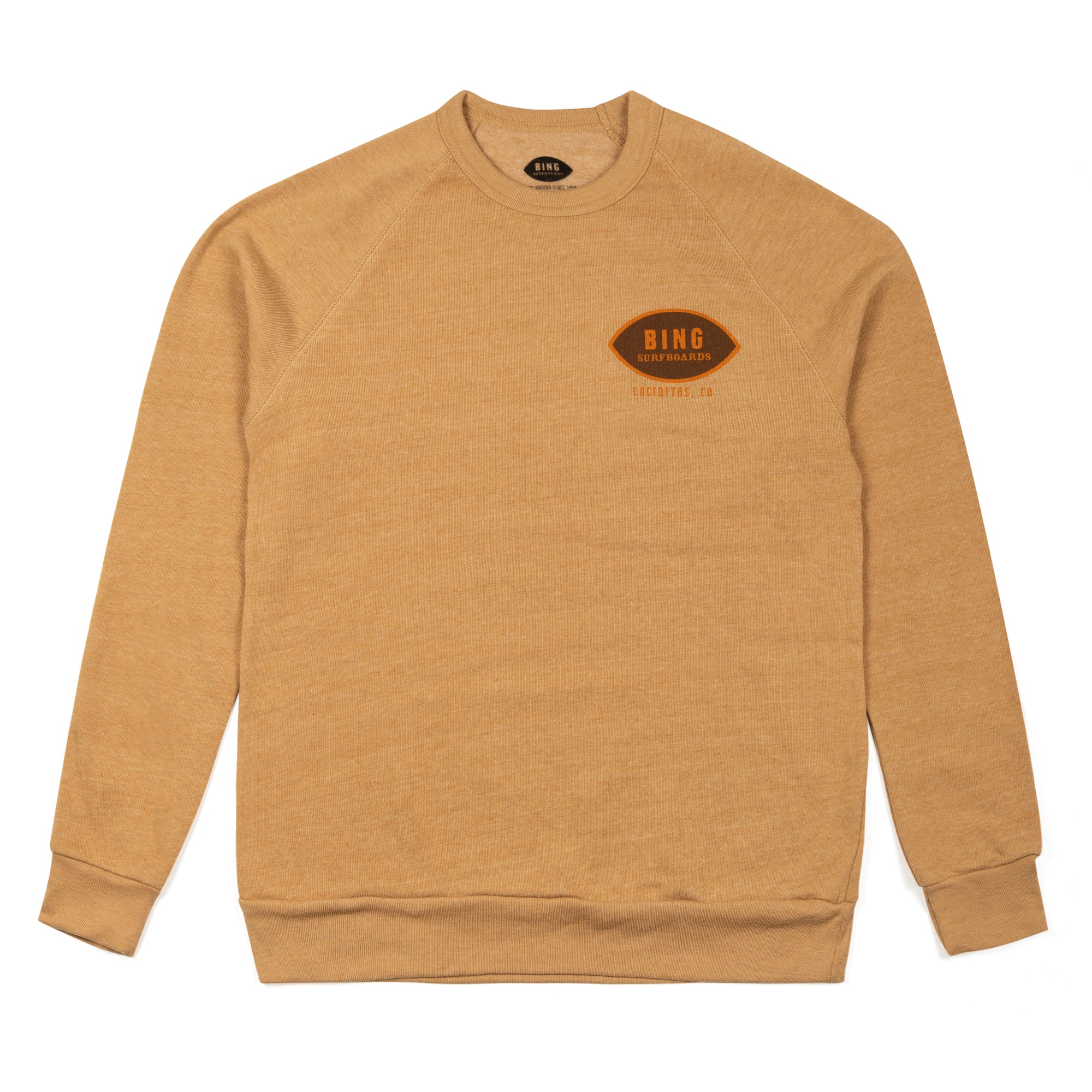 Classic Encinitas Premium Crew Sweatshirt - Camel