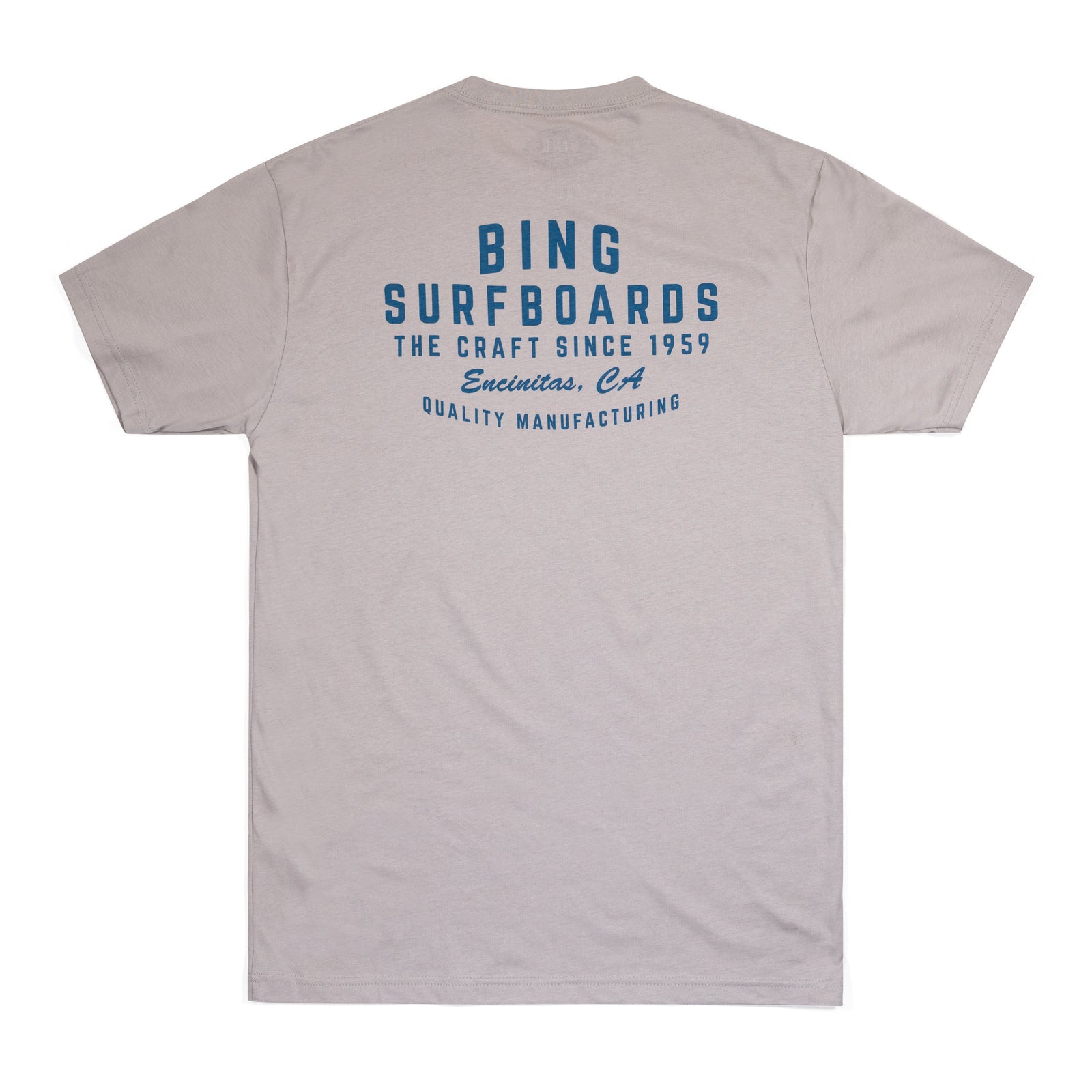 QUALITY MANUFACTURING PREMIUM TEE LIGHT GREY