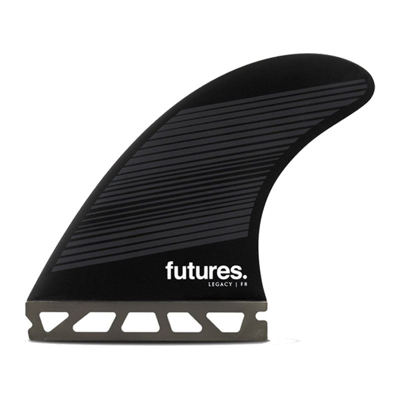 F8 LEGACY SERIES THRUSTER FINS BLACK/GREY