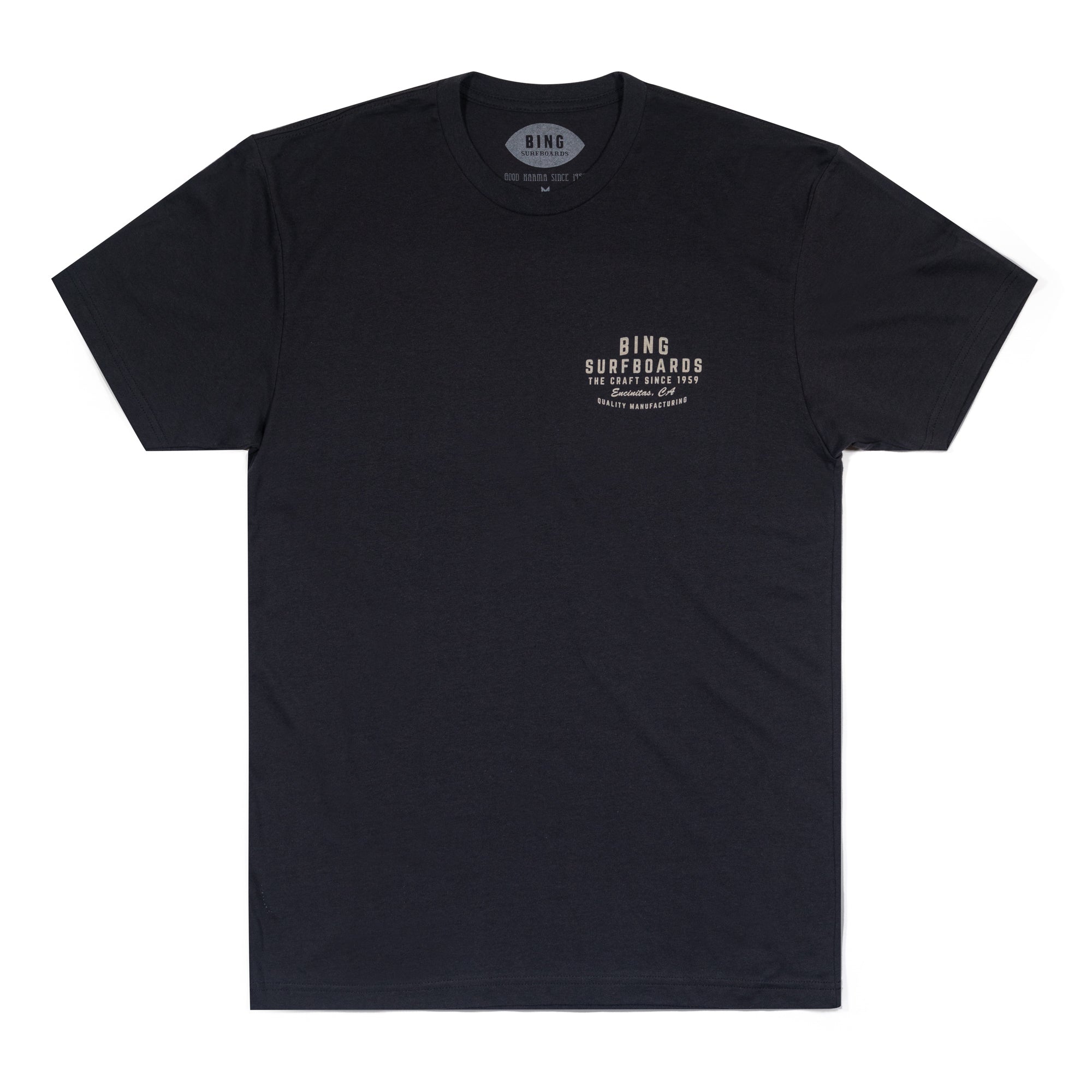 QUALITY MANUFACTURING PREMIUM TEE GRAPHITE BLACK