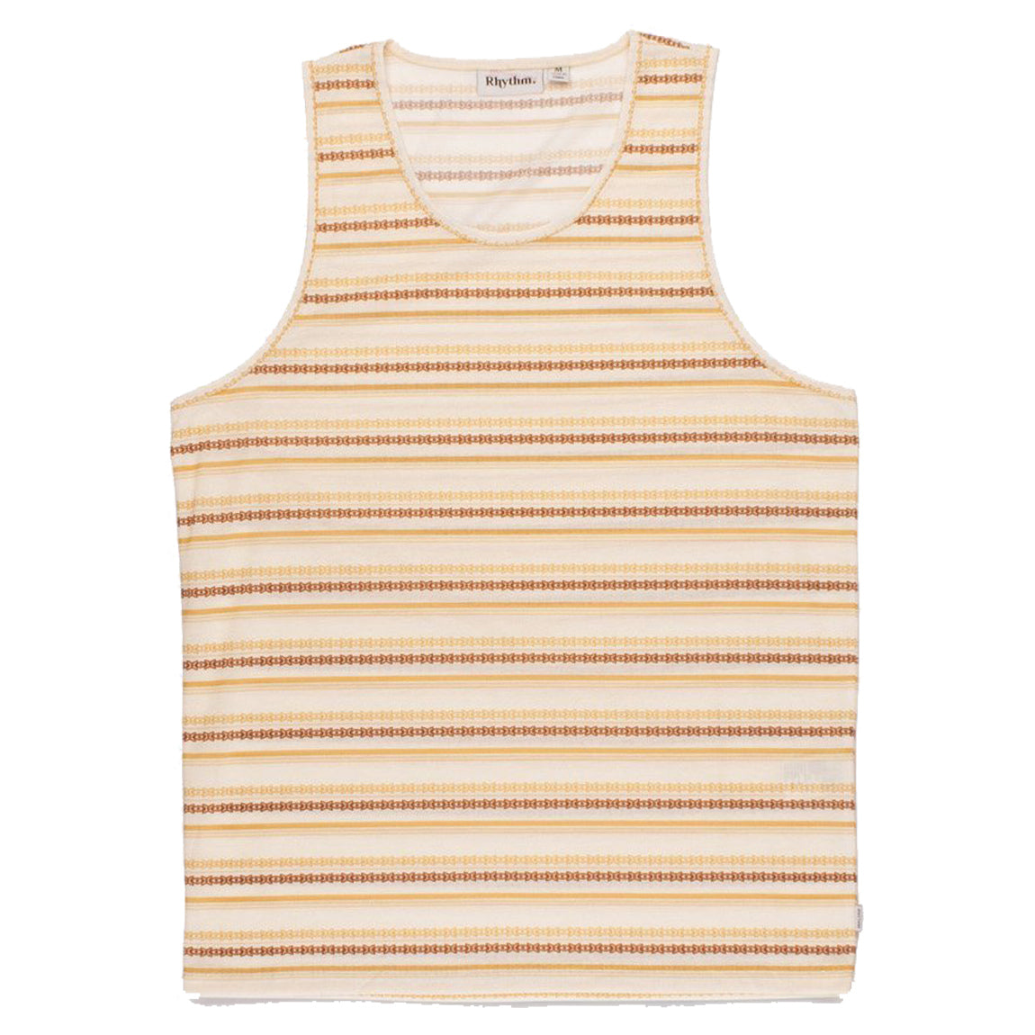 JACQUARD STRIPE SINGLET VINTAGE YELLOW