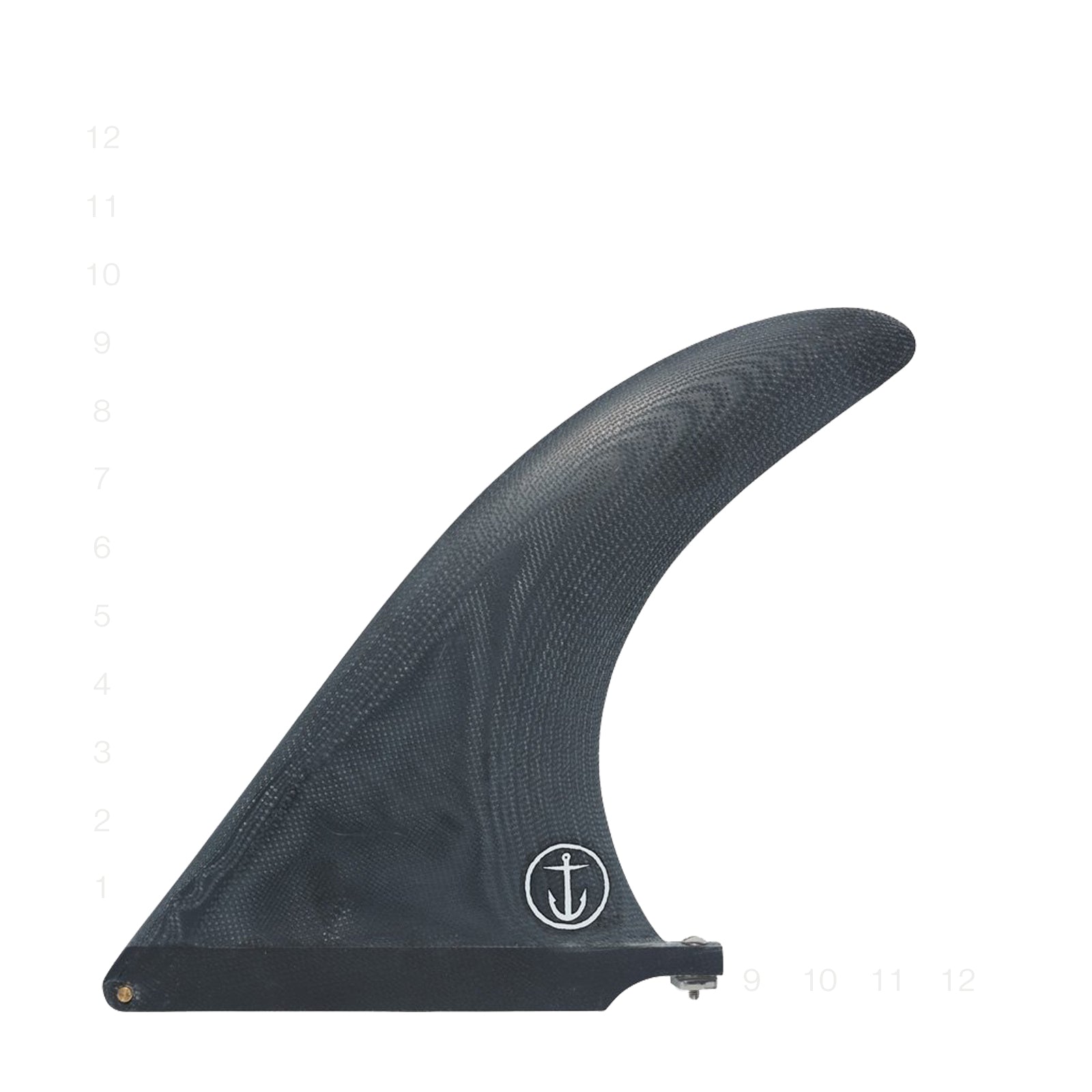 CF RAKED FIN BLACK 9.5"
