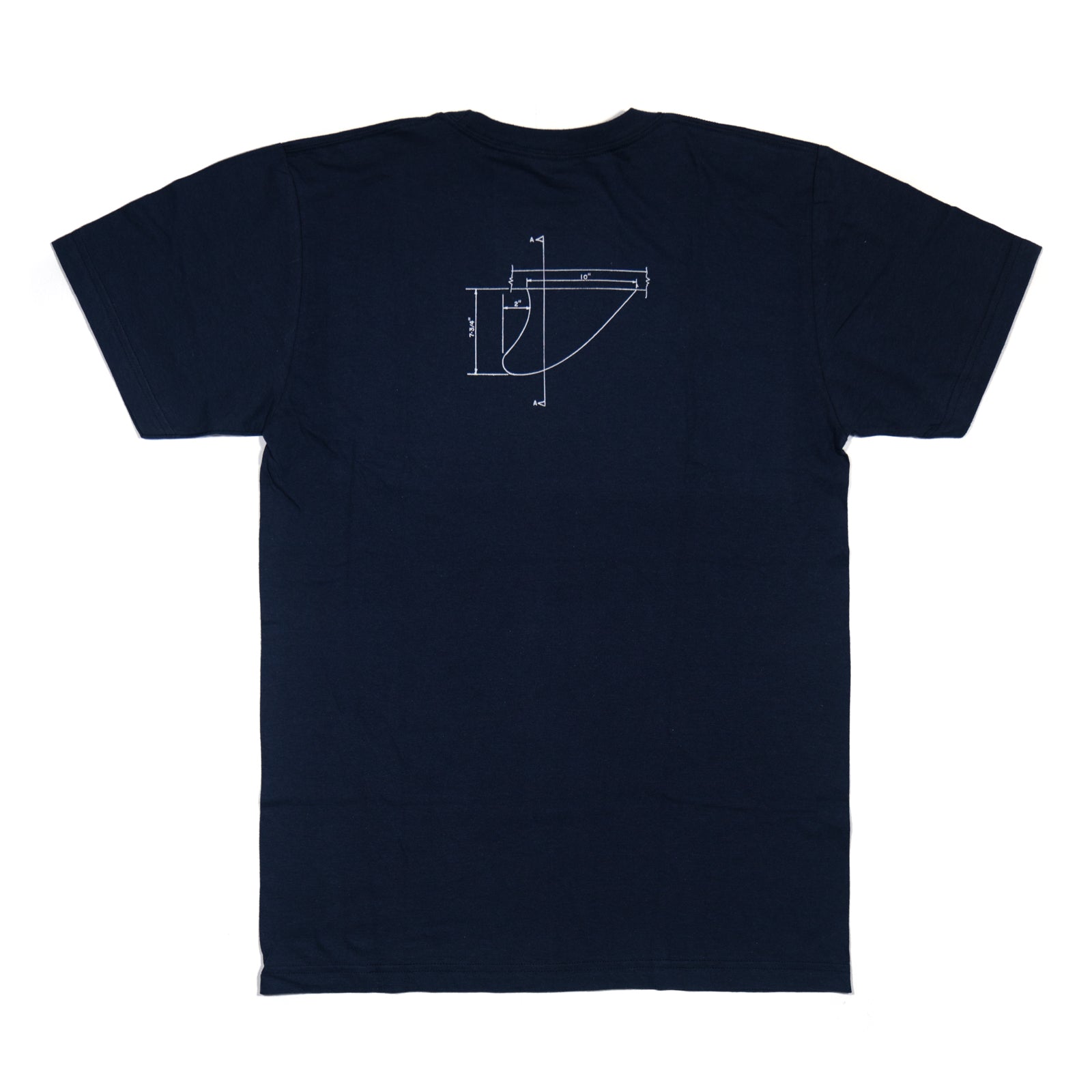 THOMAS CAMPBELL LOG DIAGRAM TEE NAVY