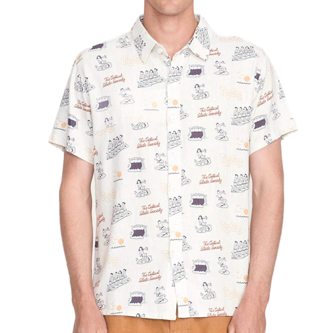 TCSS PARTY WAVE SHIRT - WHITE