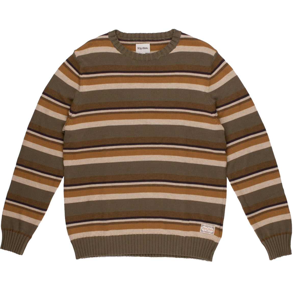 VINTAGE STRIPE KNIT OLIVE