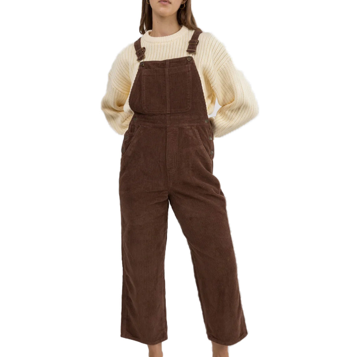 RHYTHM BRODIE CORD JUMPSUIT - BROWN