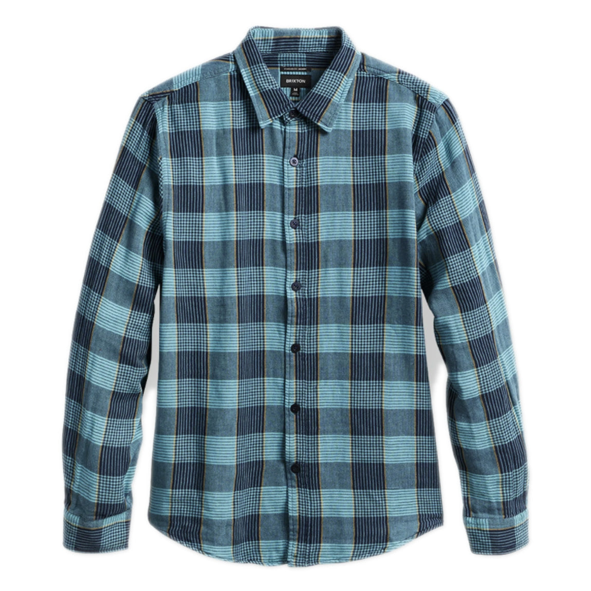 BRIXTON SW NP FLANNEL L/S - TEAL