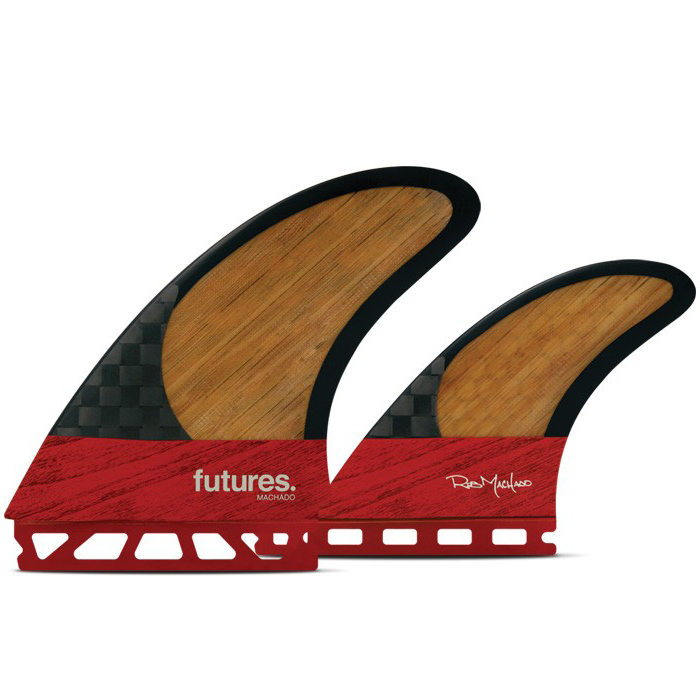 FUTURES MACHADO TWIN +1 BLACKSTIX 3.0 THRUSTER Red