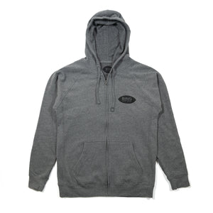LEUCADIA SHOP - Premium Zip Hooded Sweatshirt - Nickel / Heather