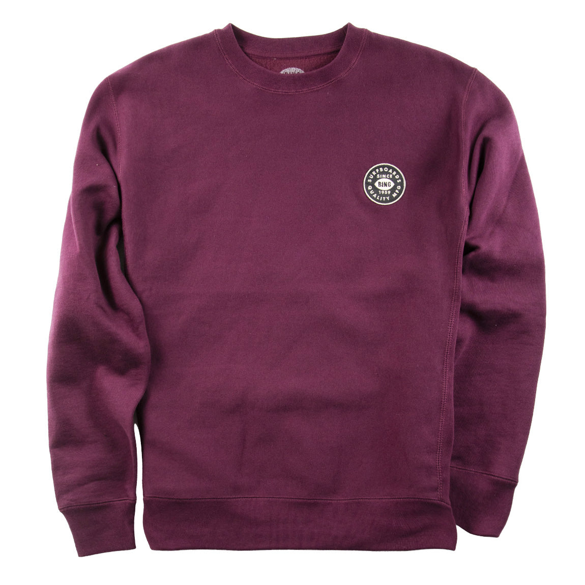 Quality Heavyweight Crew Sweatshirt Maroon