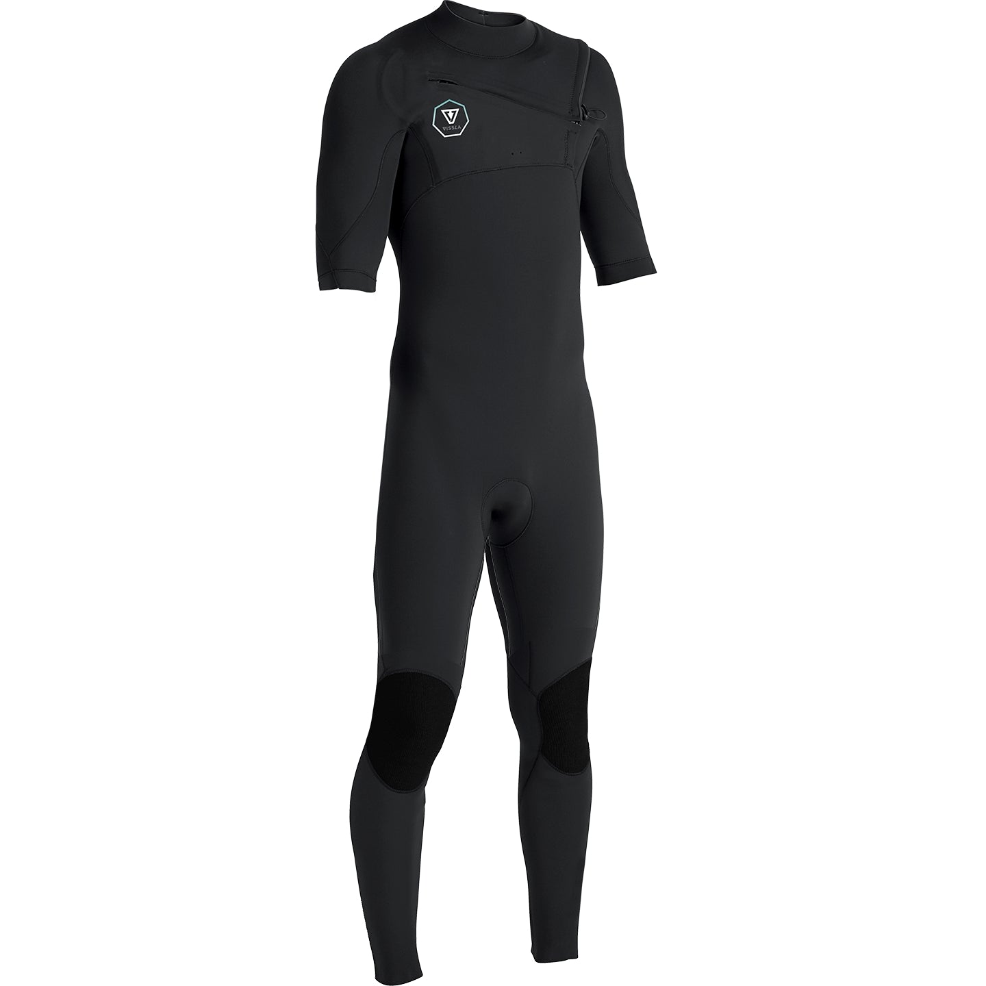 SEVEN SEAS SHORTSLEEVE FULLSUIT 2MM BLACK WITH JADE