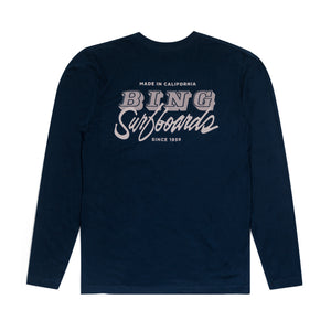 VAN SCRIPT Premium L/S T-Shirt - Midnight Navy