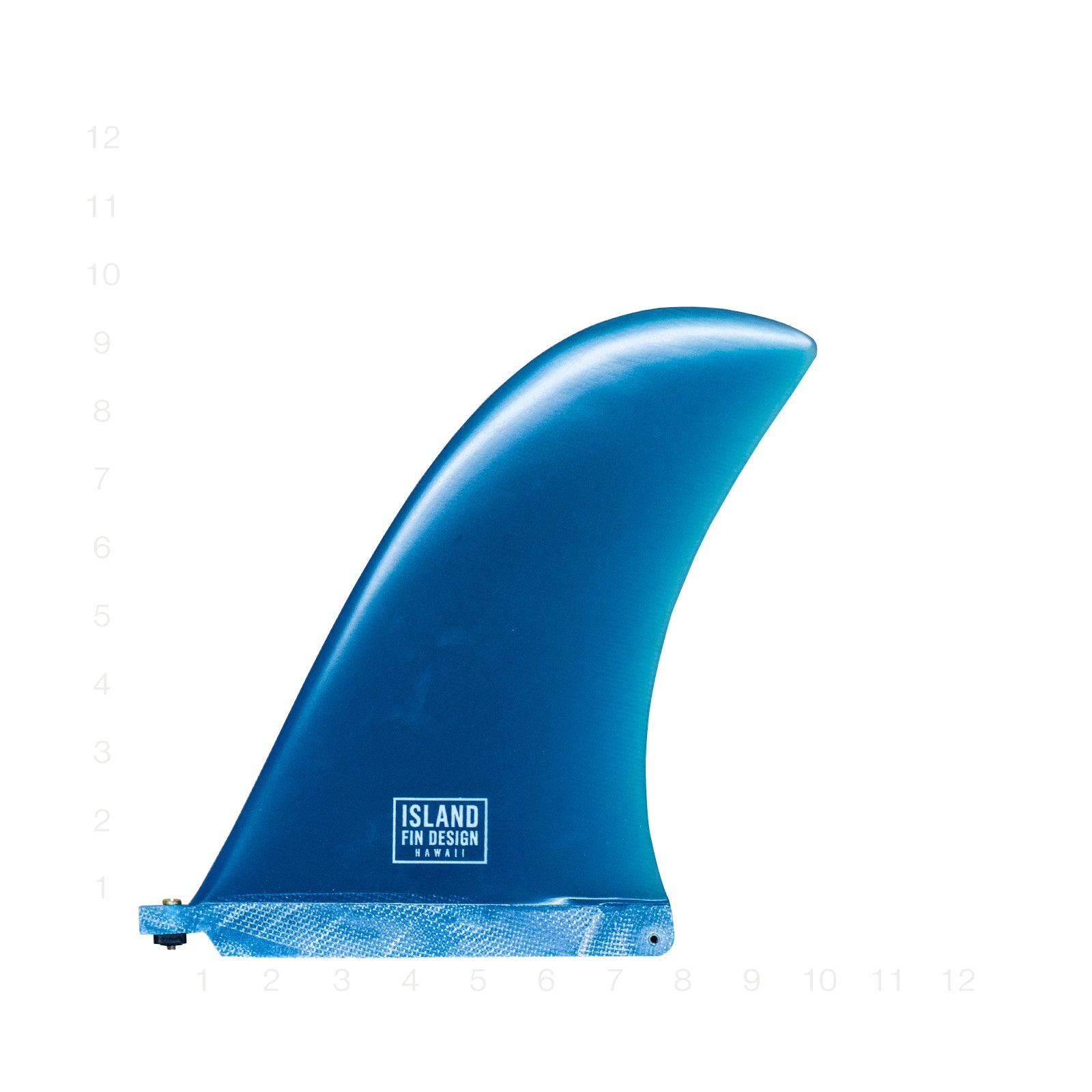 ISLAND FIN DESIGN LEEWARD SMOKE BLUE 9.5"