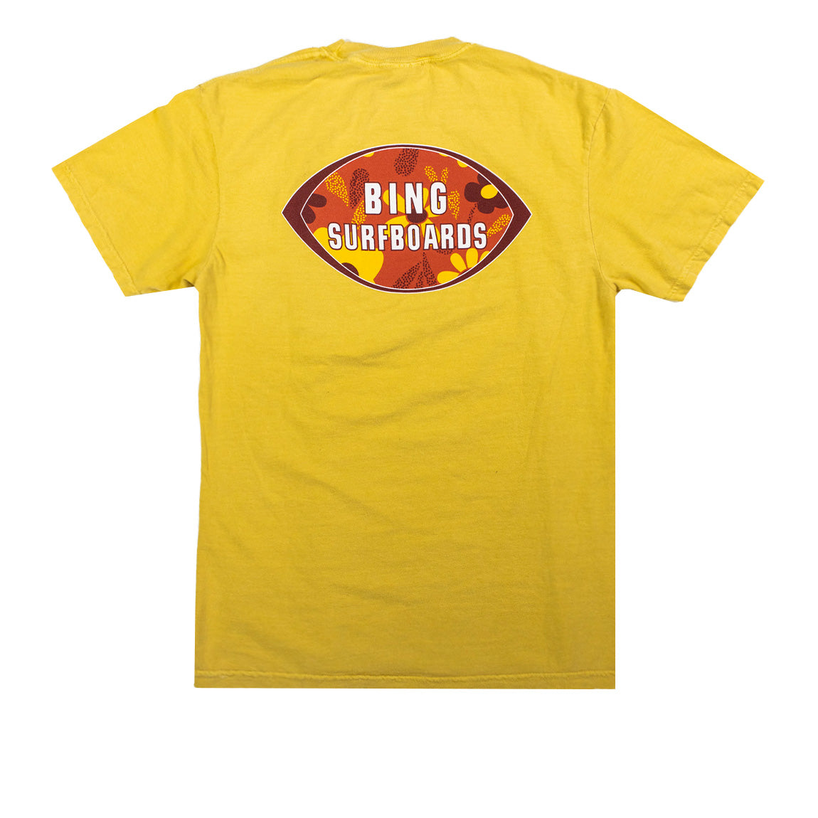 FLORAL CAT EYE S/S T-SHIRT MUSTARD