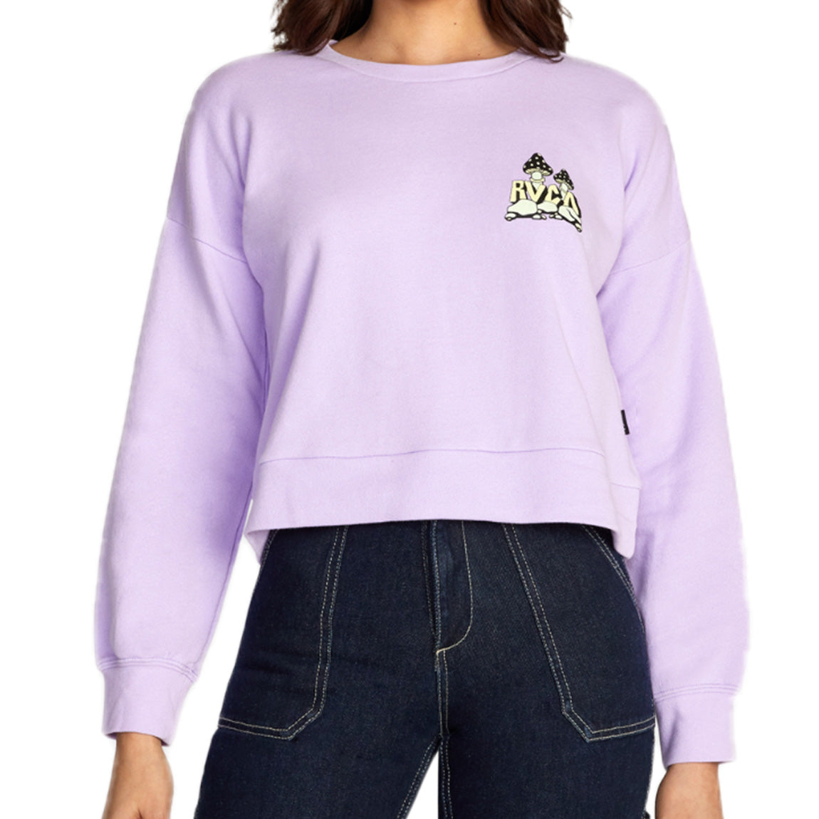 RVCA MYCELIUM FLEECE - LAV