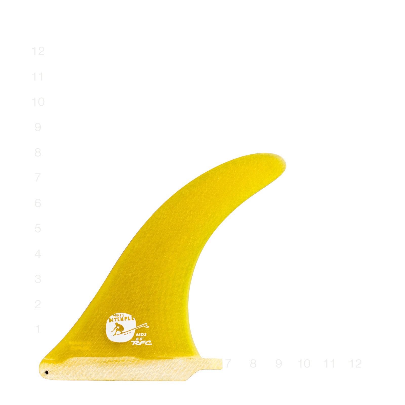 MD3 FIN YELLOW 8"