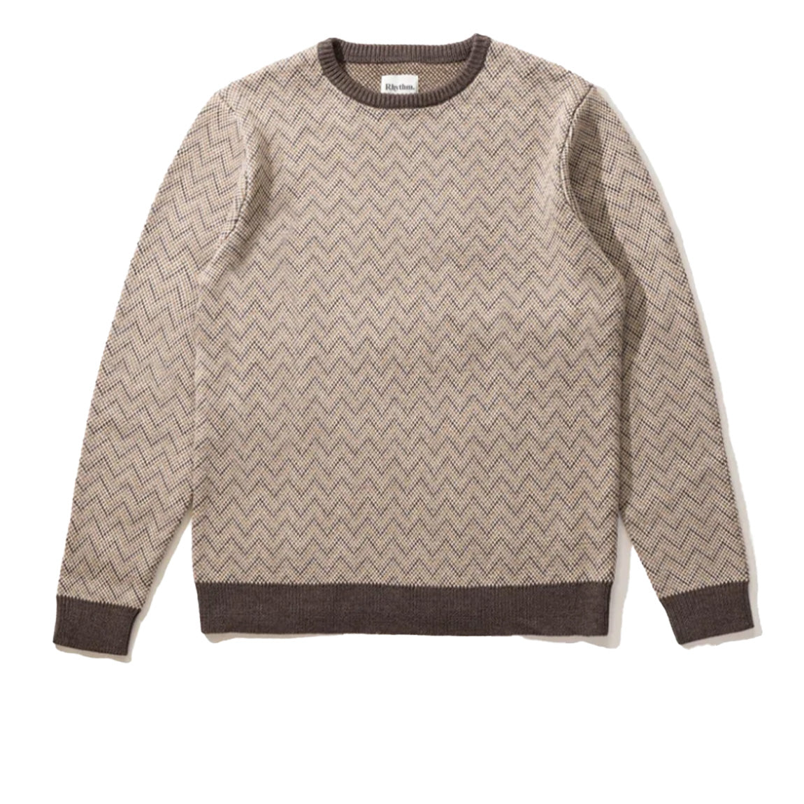 RHYTHM HERRINGBONE KNIT - BROWN