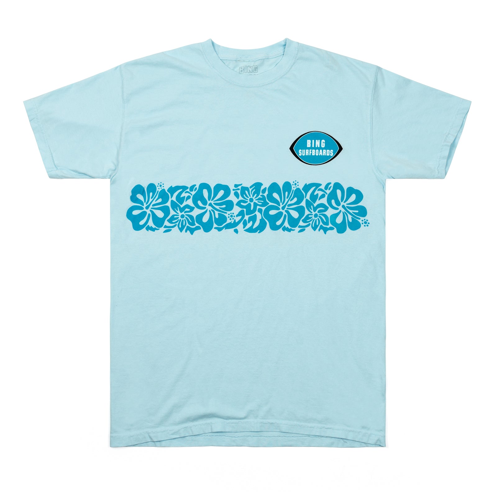 FLORAL BAND Premium Classic S/S T-Shirt - Chambray