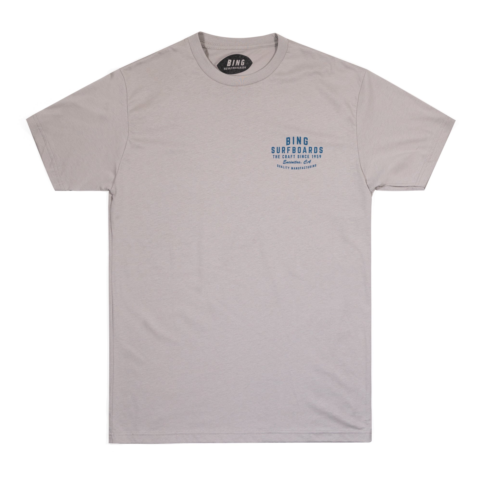 QUALITY MANUFACTURING PREMIUM TEE LIGHT GREY