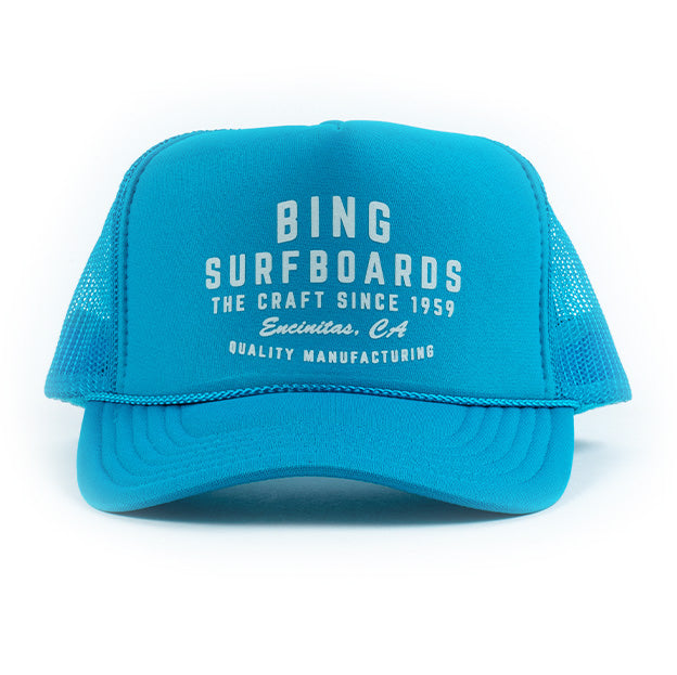 QUALITY MANUFACTURING Trucker Hat Turquoise