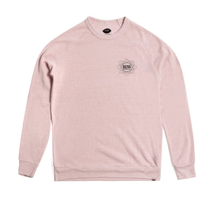 MANDALA II Premium Crew Sweatshirt- Rose Quartz