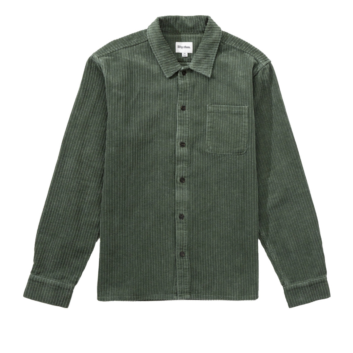 RHYTHM CORDUROY L/S SHIRT - OLIVE