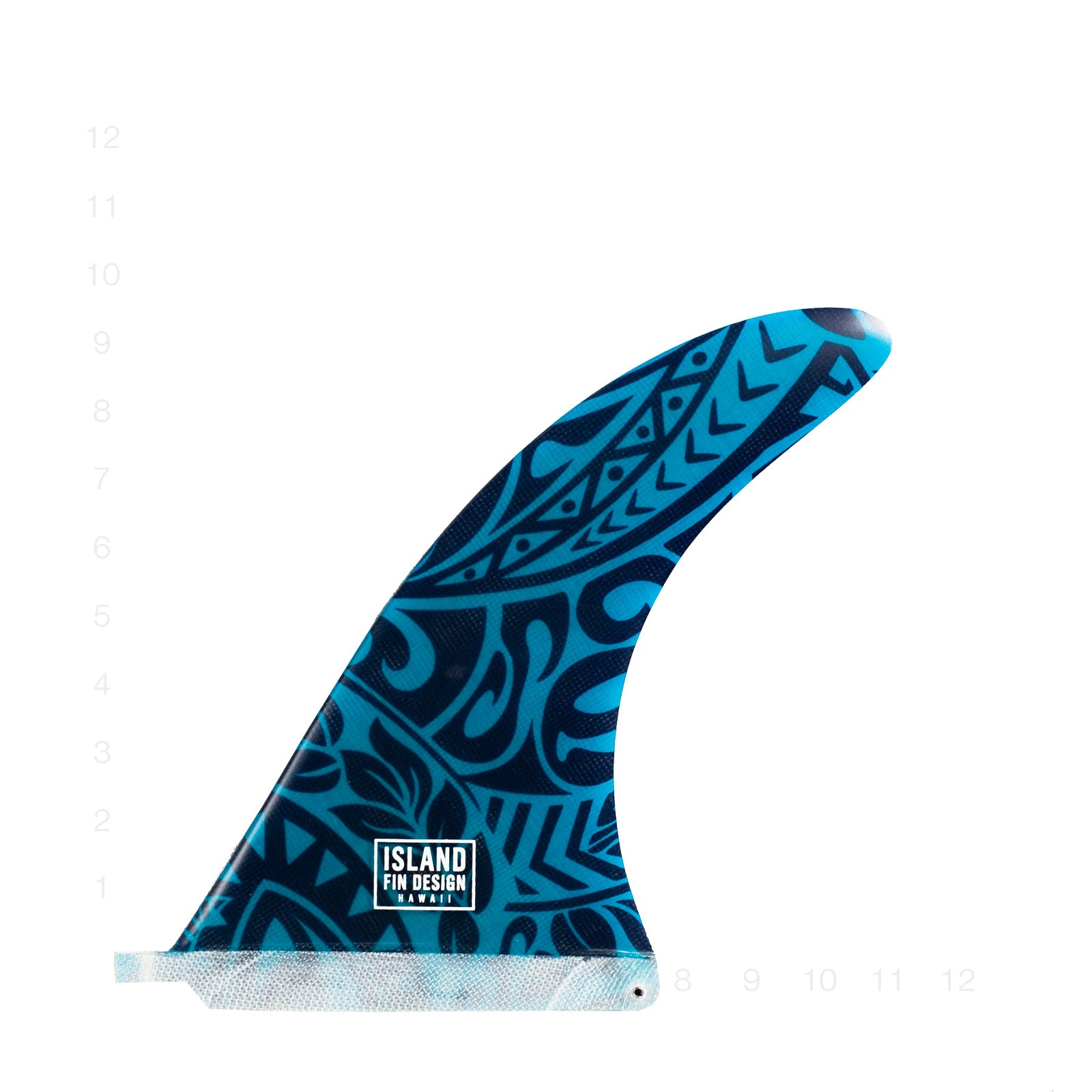 ISLANDER FIN TRIBAL BLUE 9.5"