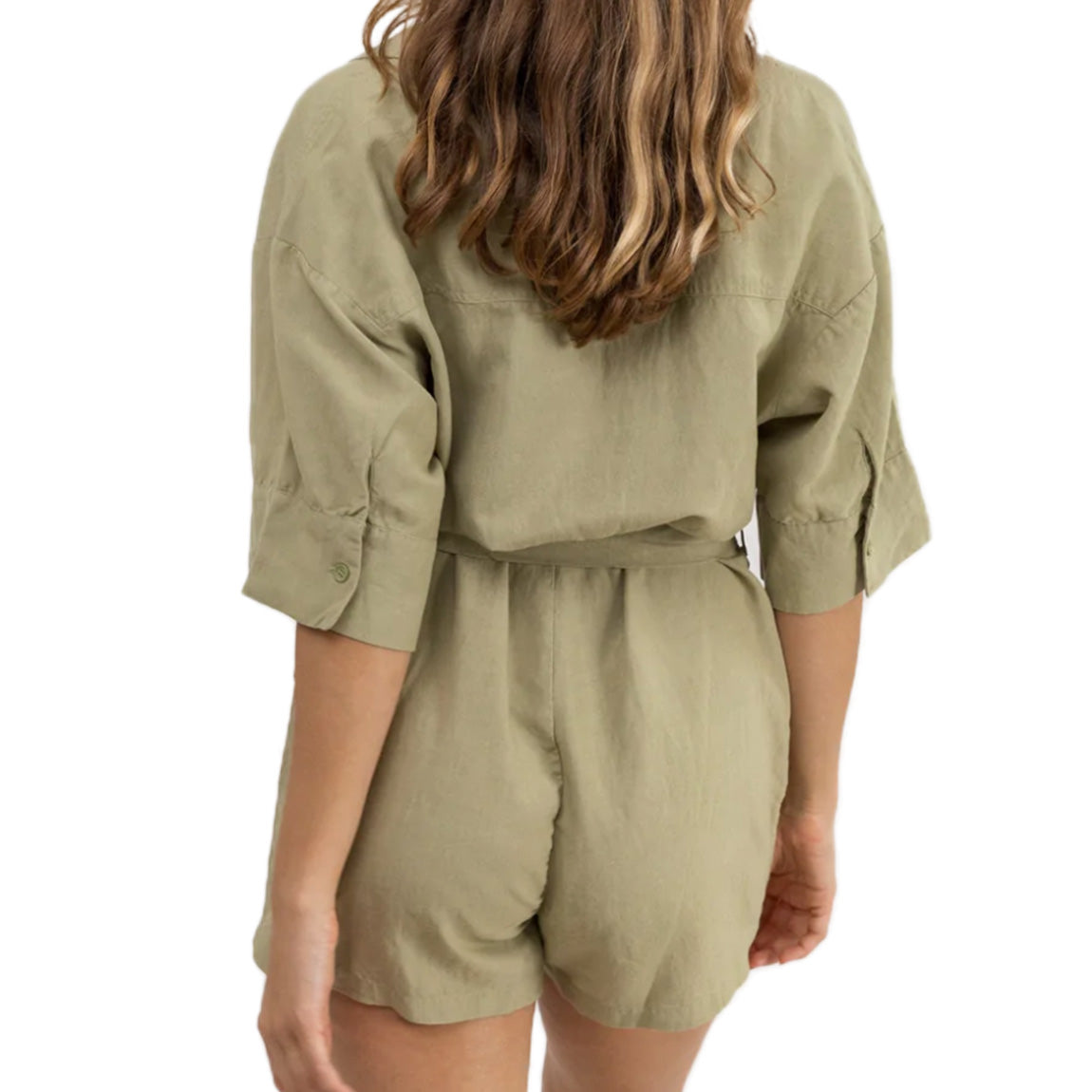 RHYTHM VACAY ROMPER - OLIVE