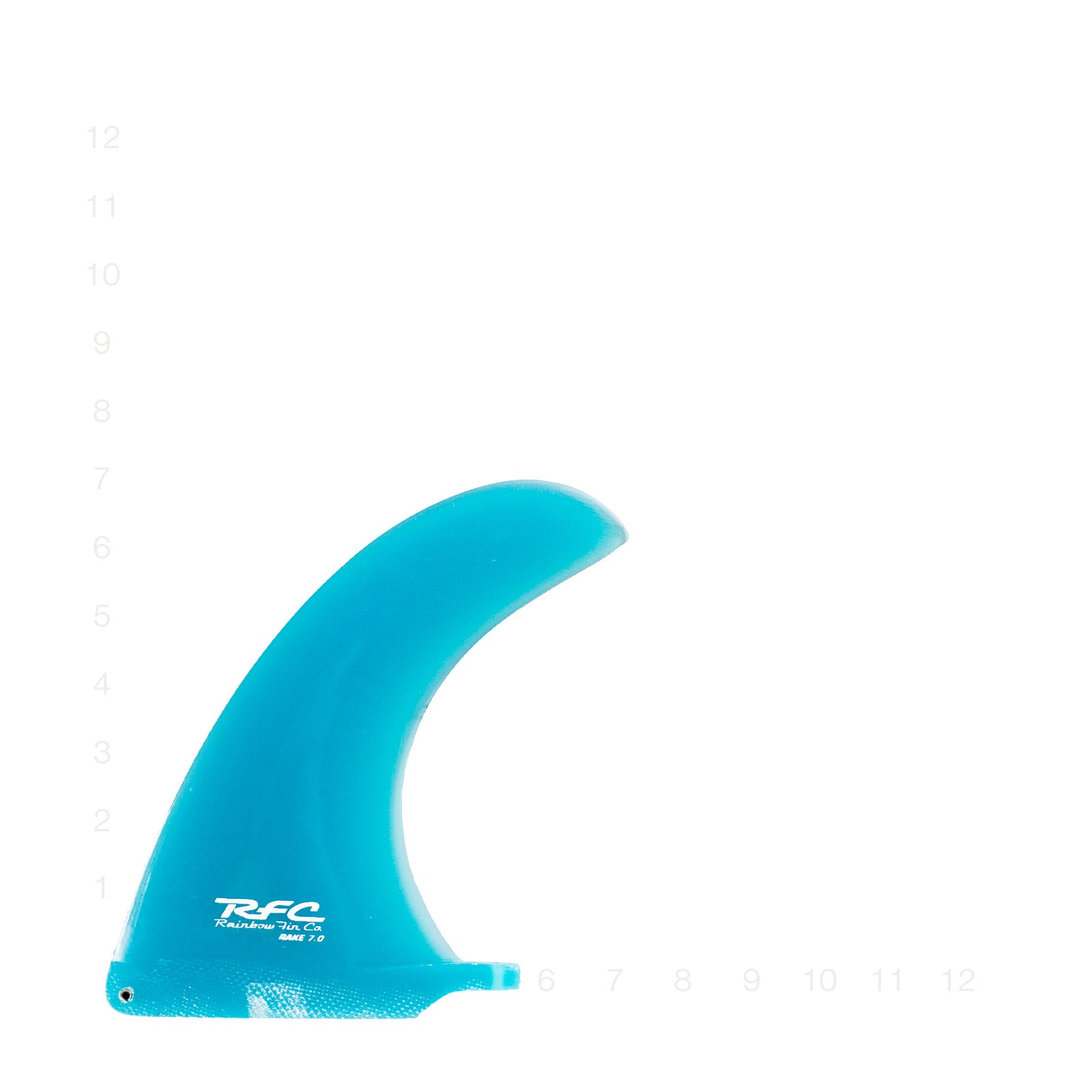 RAINBOW RAKE FIN BLUE 7