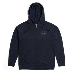 MANDALA II Premium Zip Hooded Sweatshirt - Navy