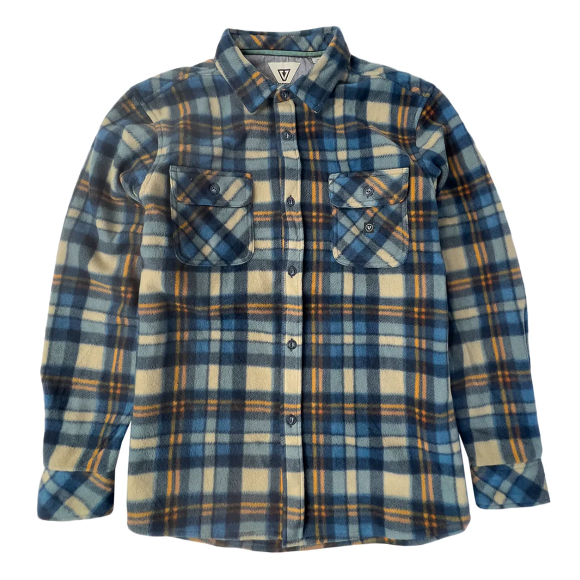 VISSLA ECO-ZY L/S FLANNEL - KHAKI