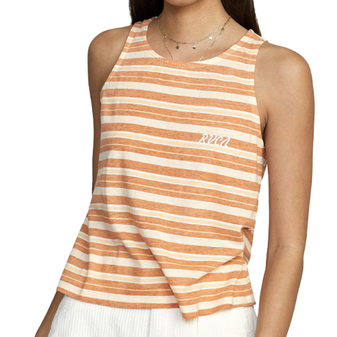 RVCA STRIPE TANK - CLY