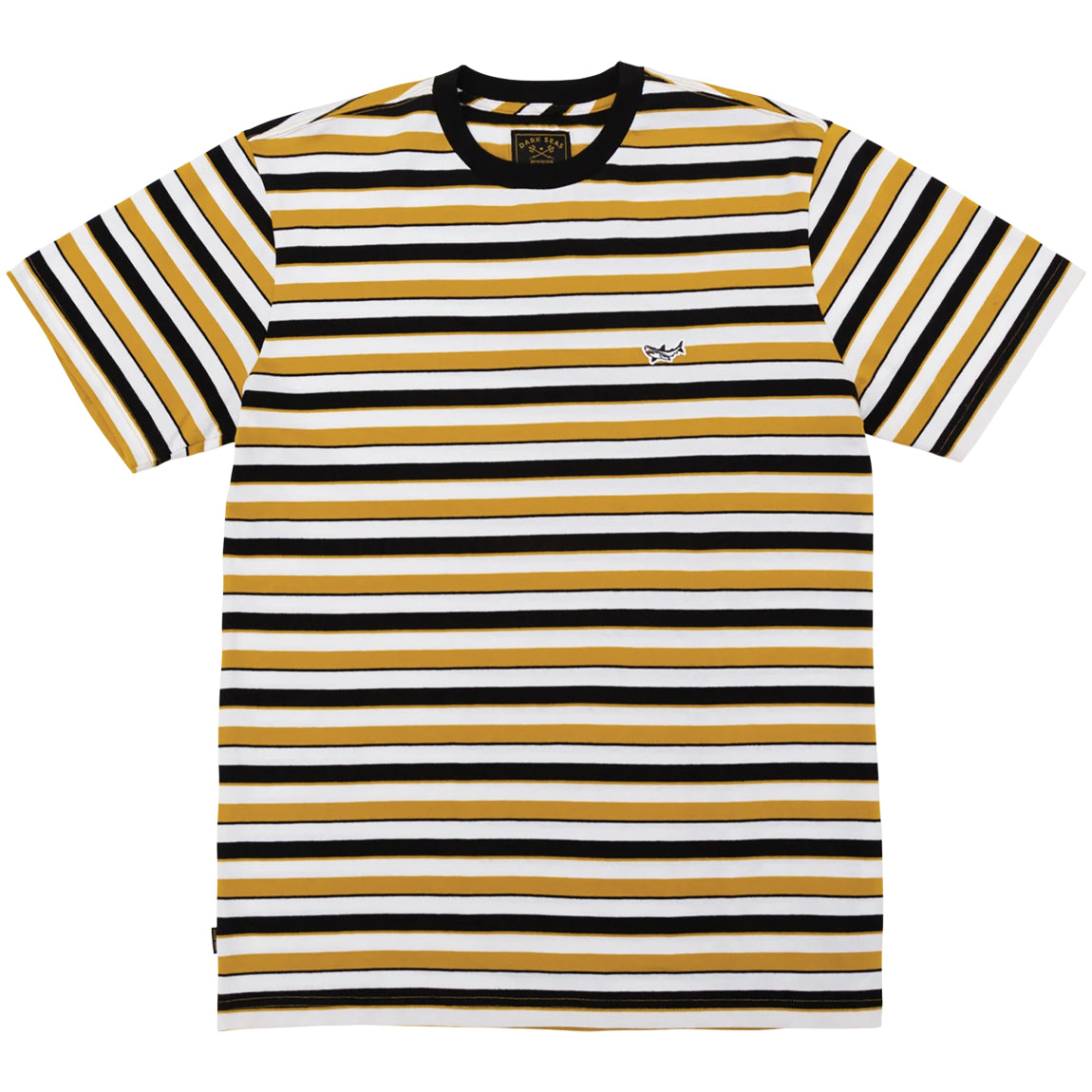 SLICK KNIT TEE BLACK/GOLD