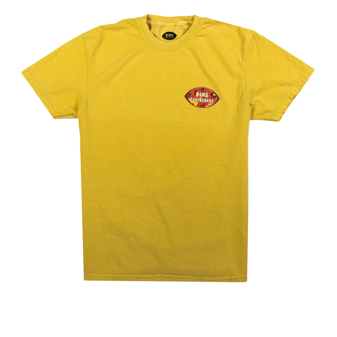 FLORAL CAT EYE S/S T-SHIRT MUSTARD