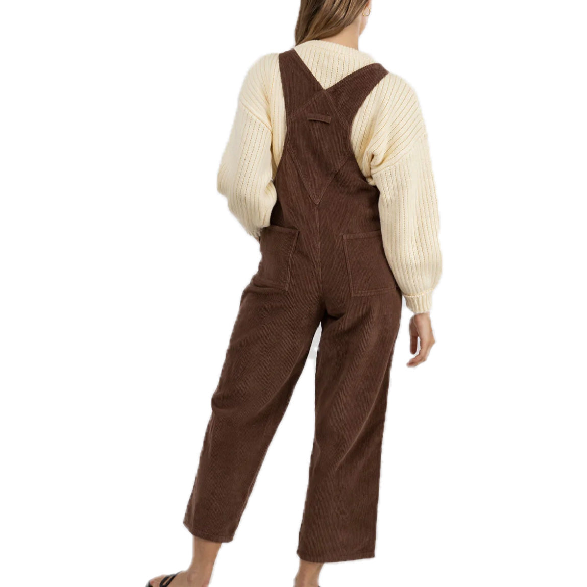 RHYTHM BRODIE CORD JUMPSUIT - BROWN